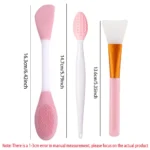GlowSilk 5-Piece Silicone Face Brush & Mask Applicator Set - Image 2