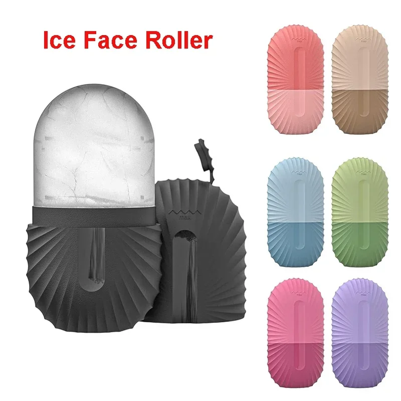 FrostGlow reusable silicone ice face roller and facial contour mold