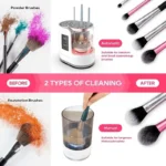 BrushPure Pro 3-in-1 Electric Makeup Brush Cleaner, Dryer & Holder - Image 5