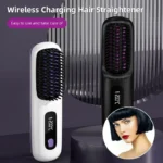 SilkGo Pro Wireless Ionic Hair Straightening Brush - Image 2