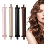 SilkWave satin heatless hair curler rods in multiple colors