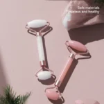 SculptGlow Facial Roller & Heart Gua Sha Massage Set - Image 3