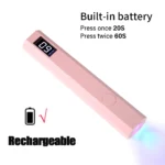 GlowCure Mini Pro Rechargeable UV/LED Nail Lamp with Stand - Image 10