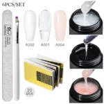 OmbreSculpt Baby Boomer builder gel extension kit with camouflage gels nail forms file and brush