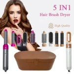AeroStyle Pro 5-in-1 hot air styler set with multiple hair styling attachments