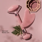 SculptGlow Facial Roller & Heart Gua Sha Massage Set - Image 2