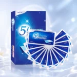 BrightSeal 5D teeth whitening strips with individually packaged upper and lower dental strips