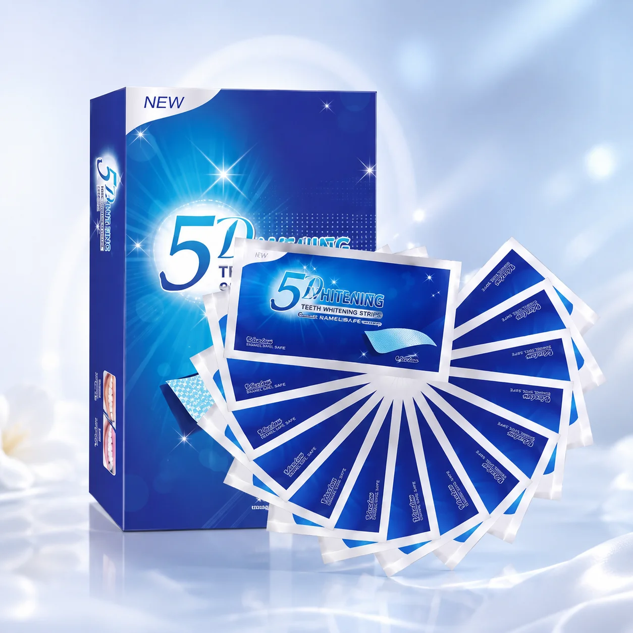 brightseal-5d-teeth-whitening-strips BrightSeal 5D teeth whitening strips with individually packaged upper and lower dental strips