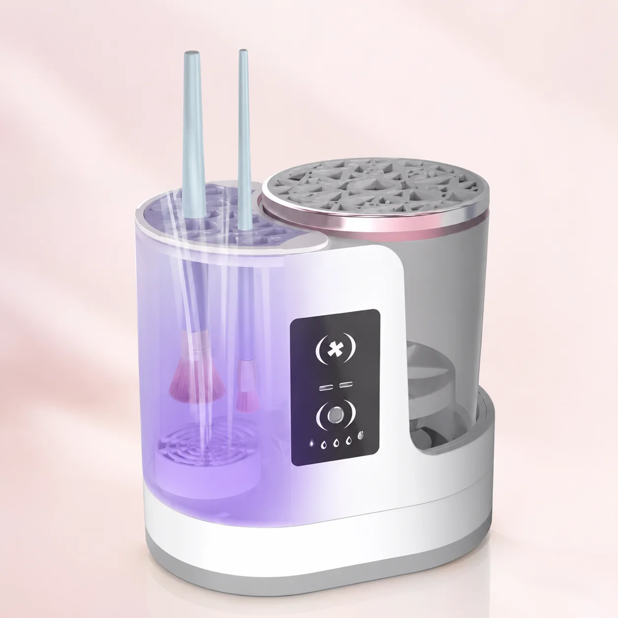 brushpure-pro-electric-makeup-brush-cleaner BrushPure Pro 3-in-1 electric makeup brush cleaner dryer and holder