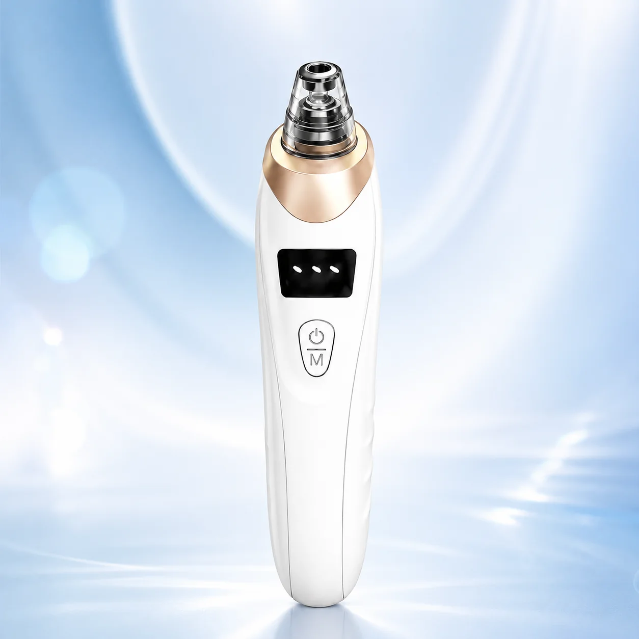 porepure-pro-blackhead-vacuum-cream-gold PorePure Pro Rechargeable Blackhead Vacuum & Pore Cleanser - Image 1