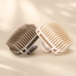 ScalpEase square silicone shampoo brush and handheld scalp massager