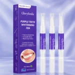 VioletSmile V34 purple color correcting teeth whitening pens with precision brush applicators
