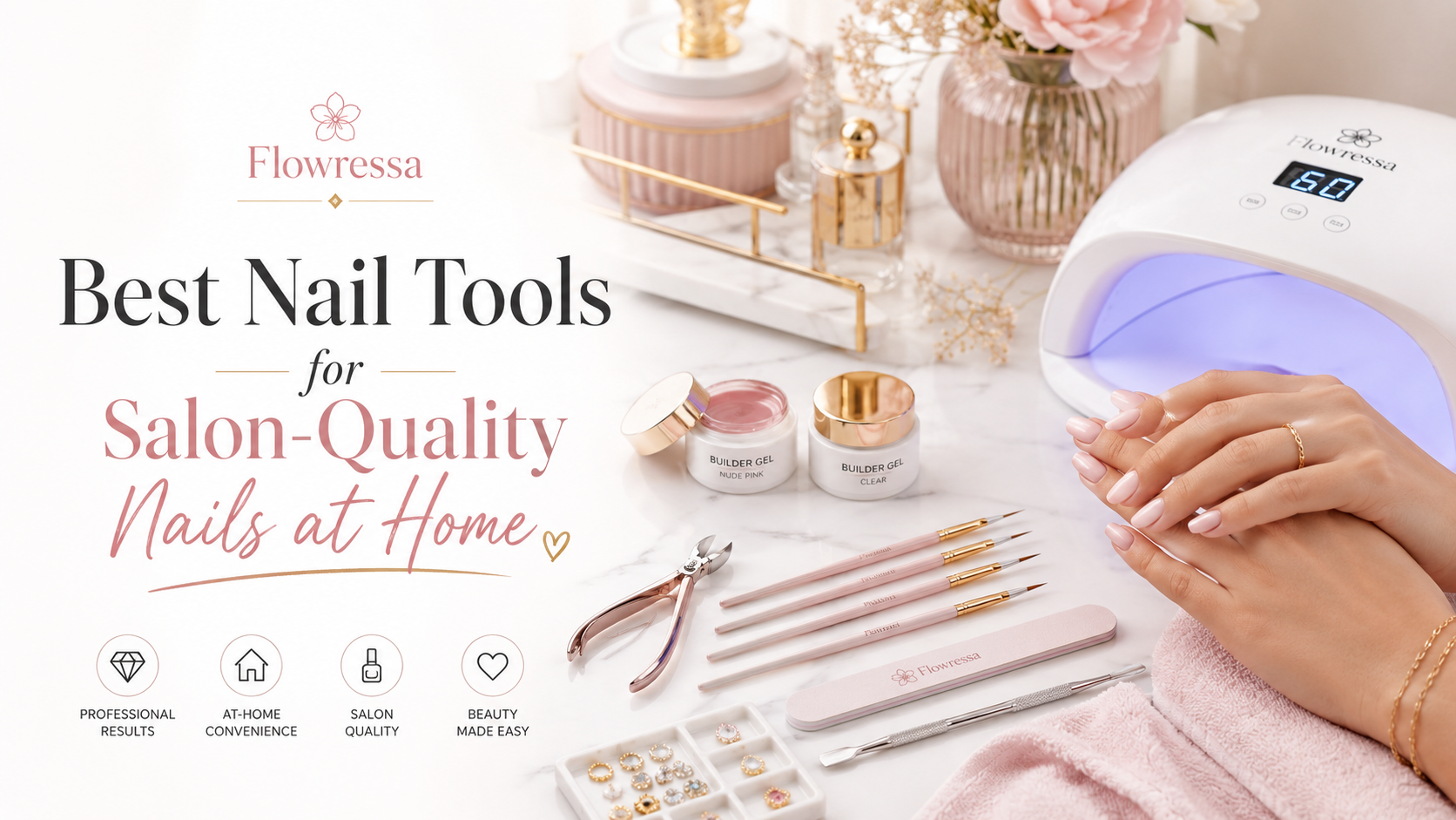 Best nail tools for salon-quality nails at home by Flowressa