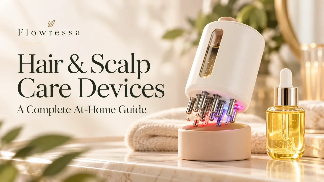 Hair and Scalp Care Devices with LumiScalp F1 EMS Scalp Massager Comb