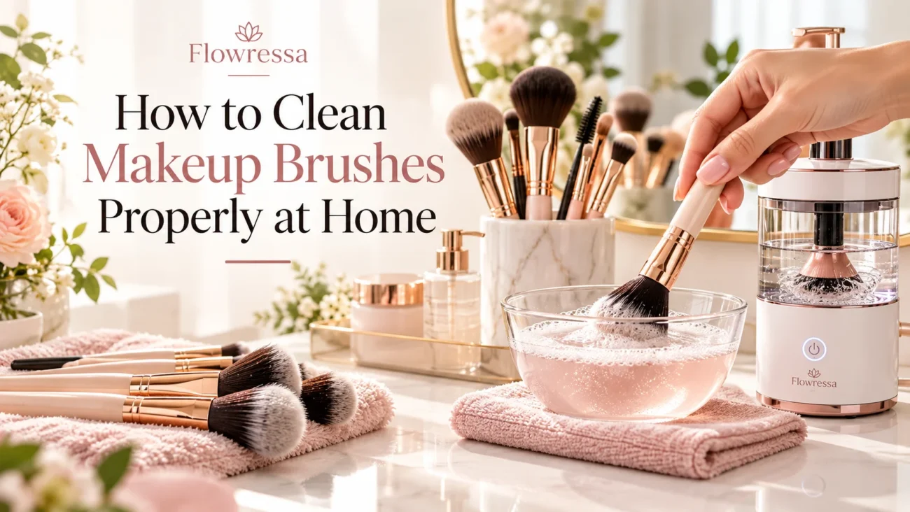 How to Clean Makeup Brushes Properly at Home – Flowressa