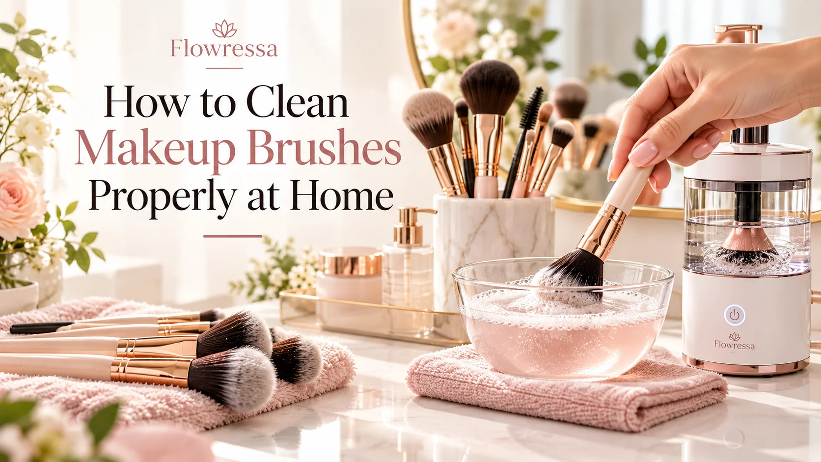 How to Clean Makeup Brushes Properly at Home – Flowressa