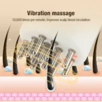 LumiScalp F1 EMS Scalp Massager Comb - Image 3