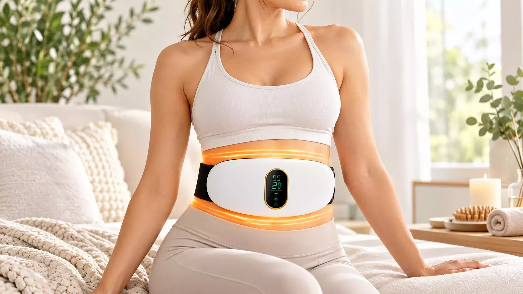 How to use a cordless belly and waist massager at home